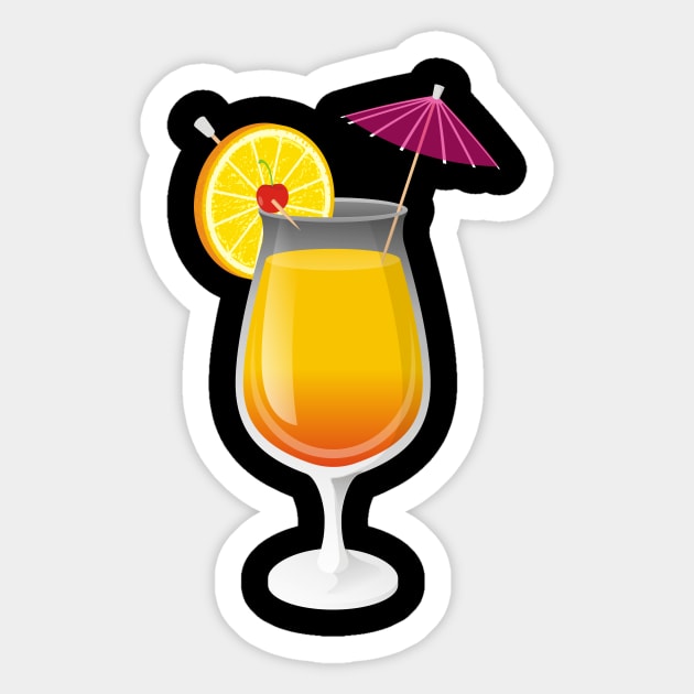 Tequila Sunrise Sticker by sifis